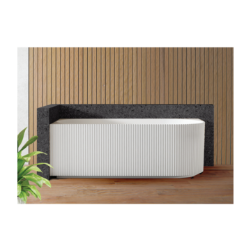 Anika Fluted Corner Baths - 1500/1700 Options