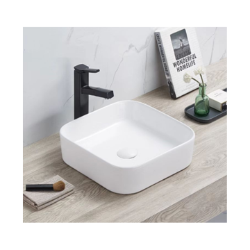 Square Basin 375x375x110MM - Available in Gloss/Matte White and Matte Black