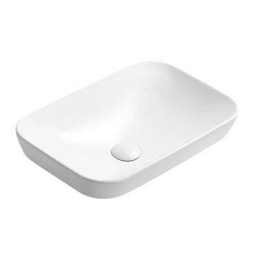 Rectangular Semi Inset Basin 515x340x65MM(lip) - Available in Gloss/Matte White and Matte Black