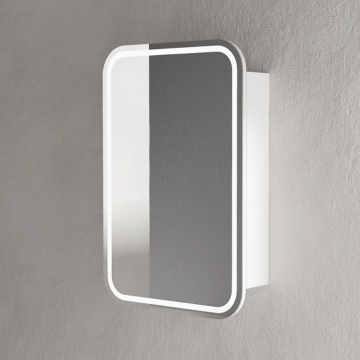 LED Florence Shaving Cabinet Matte White - 900x6000MM
