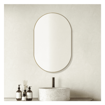 Pill Mirror with Frame - Multiple Colours