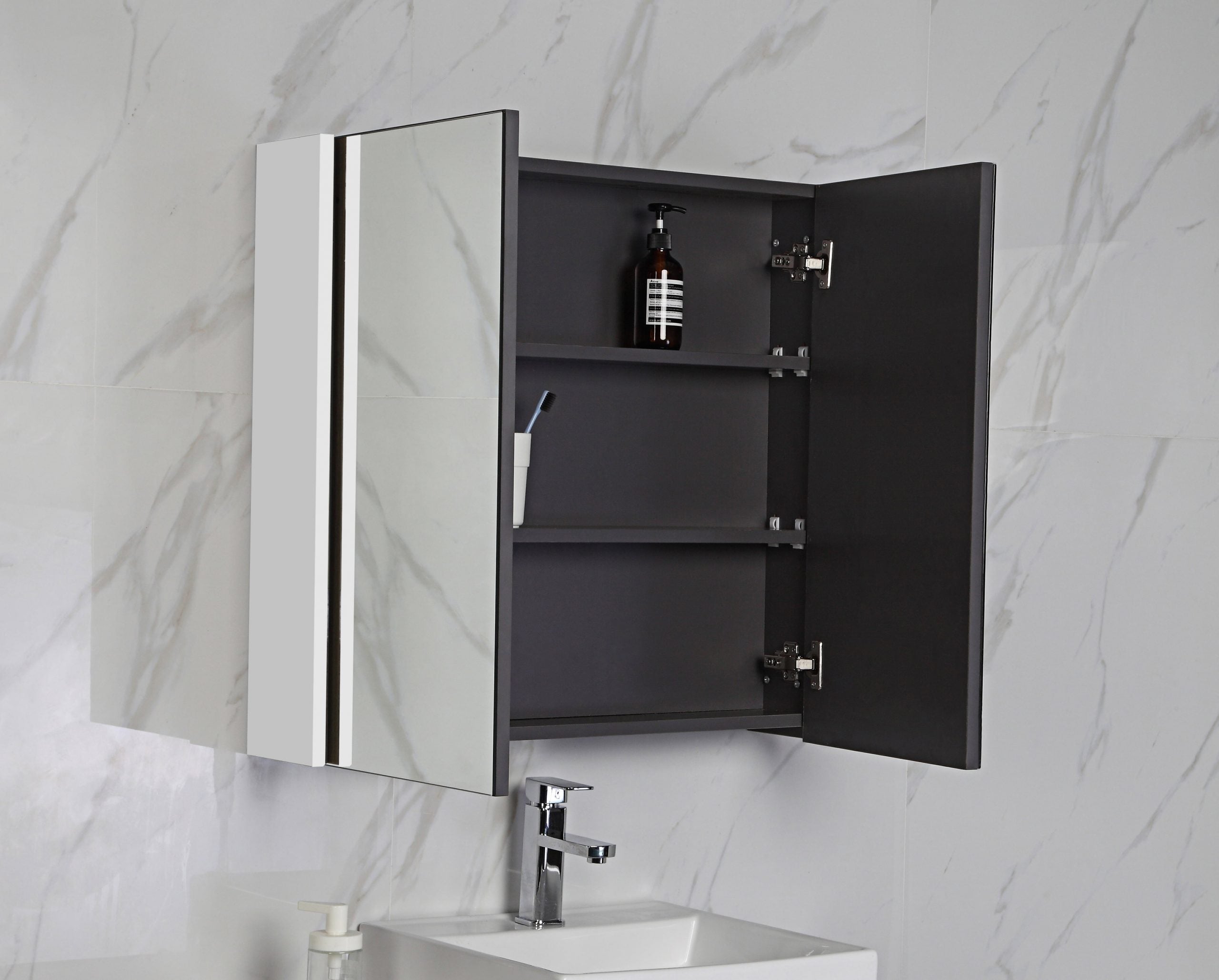 Bella Shaving Cabinet with Coloured Side Panels