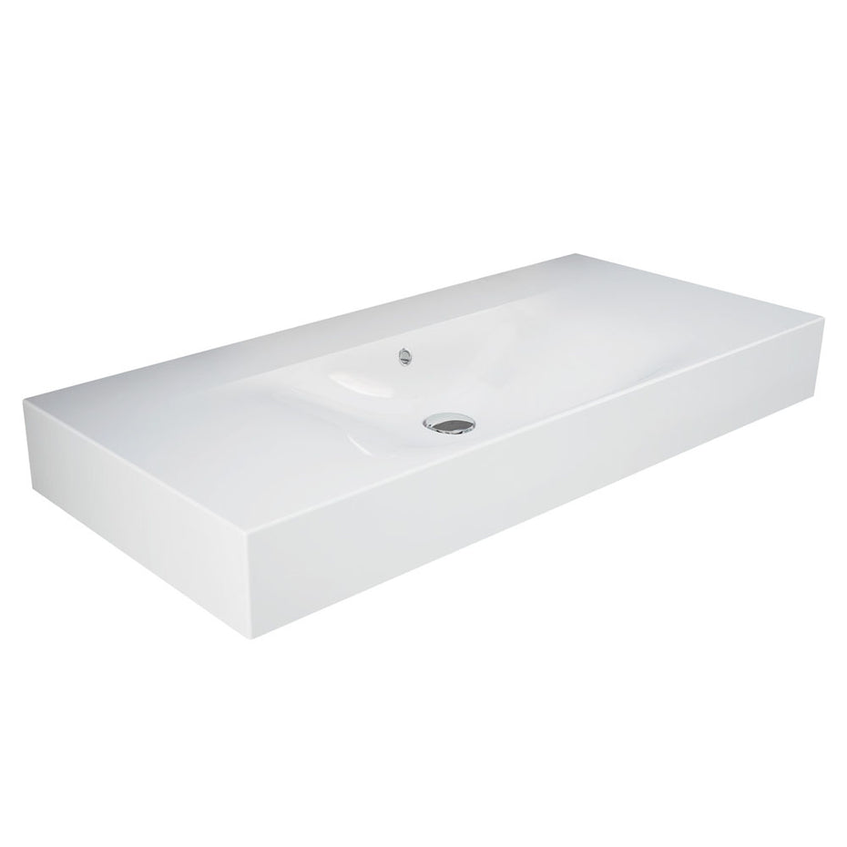 RAK Des 101 Wall Basin, No Tap Hole