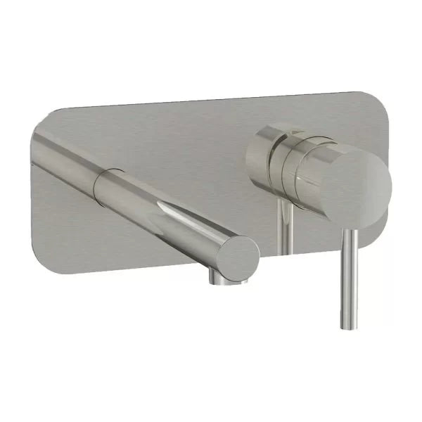 Shea Wall Plate Mixer Brushed Nickel