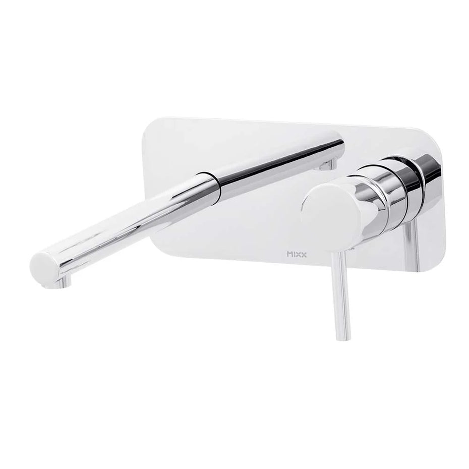 Shea Wall Plate Mixer Chrome