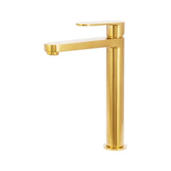 Saffron Sink Mixer Brushed Brass