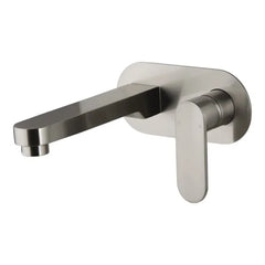Saffron Wall Plate Mixer Brushed Nickel