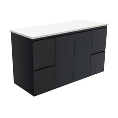 Willo Satin Black 1200 Wall-Hung Vanity