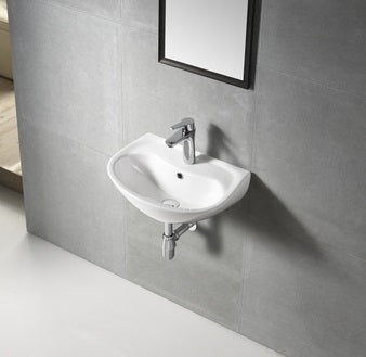 WB 5035W MOBI wall hung basin (with bracket)