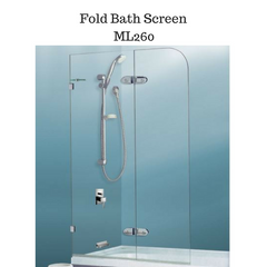 Bath Screen with Foldable Pivot door
