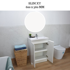 Slim XY 600mm Bathroom Vanity Freestanding