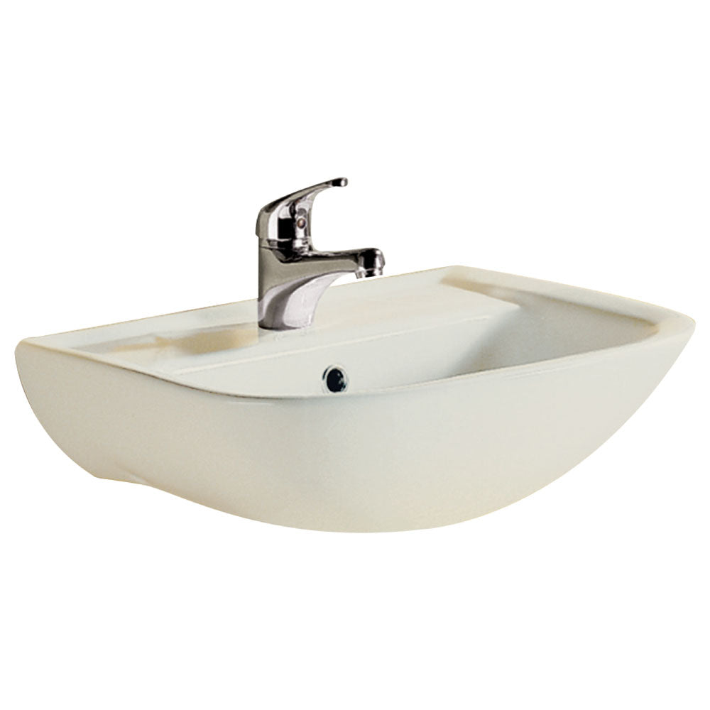 RAK Lara Ivory Wall Basin, 1 Tap Hole