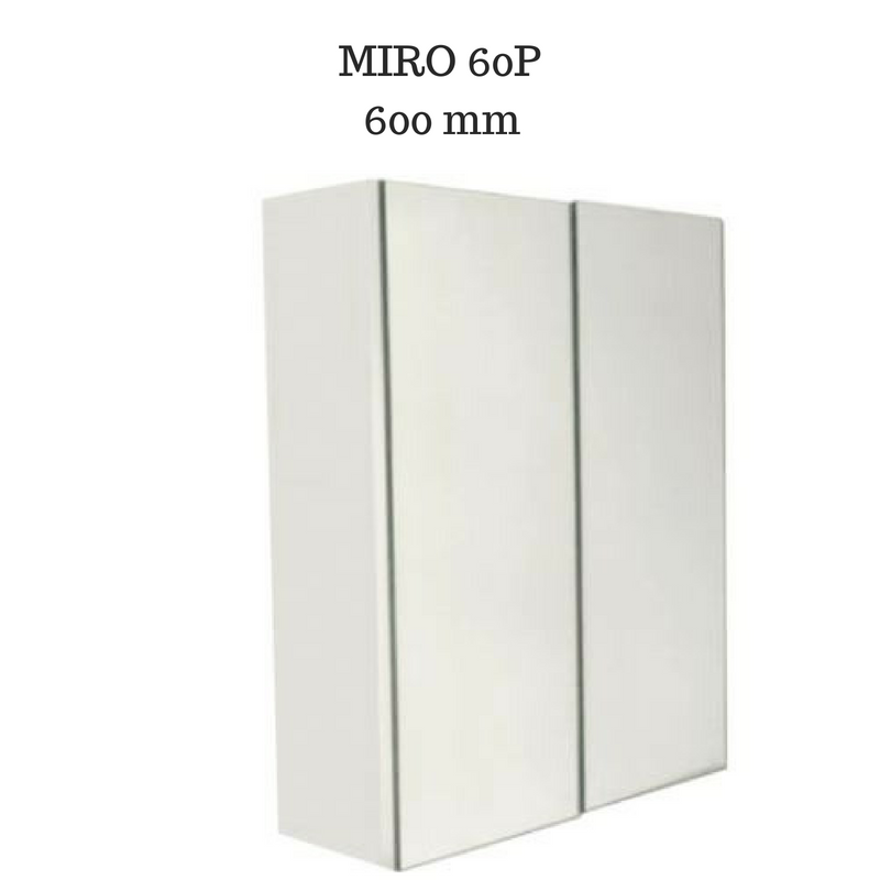 600mm Mirror Cabinet - MIRO60P White