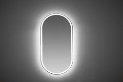 Anti Fog Pill shaped Oblong LED Light Mirror - MIRO ECLIPSE 459
