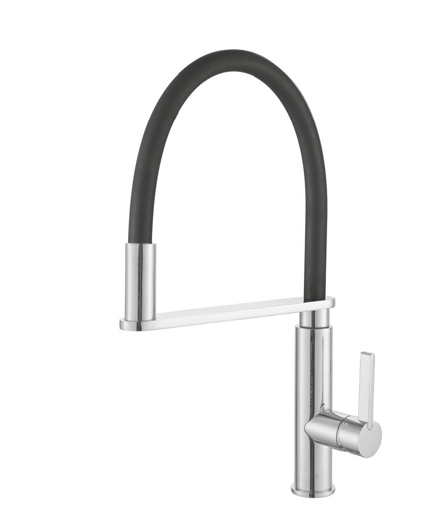 Jess Kenzo Sink mixer with Black Hose Polished Chrome - WT 4079