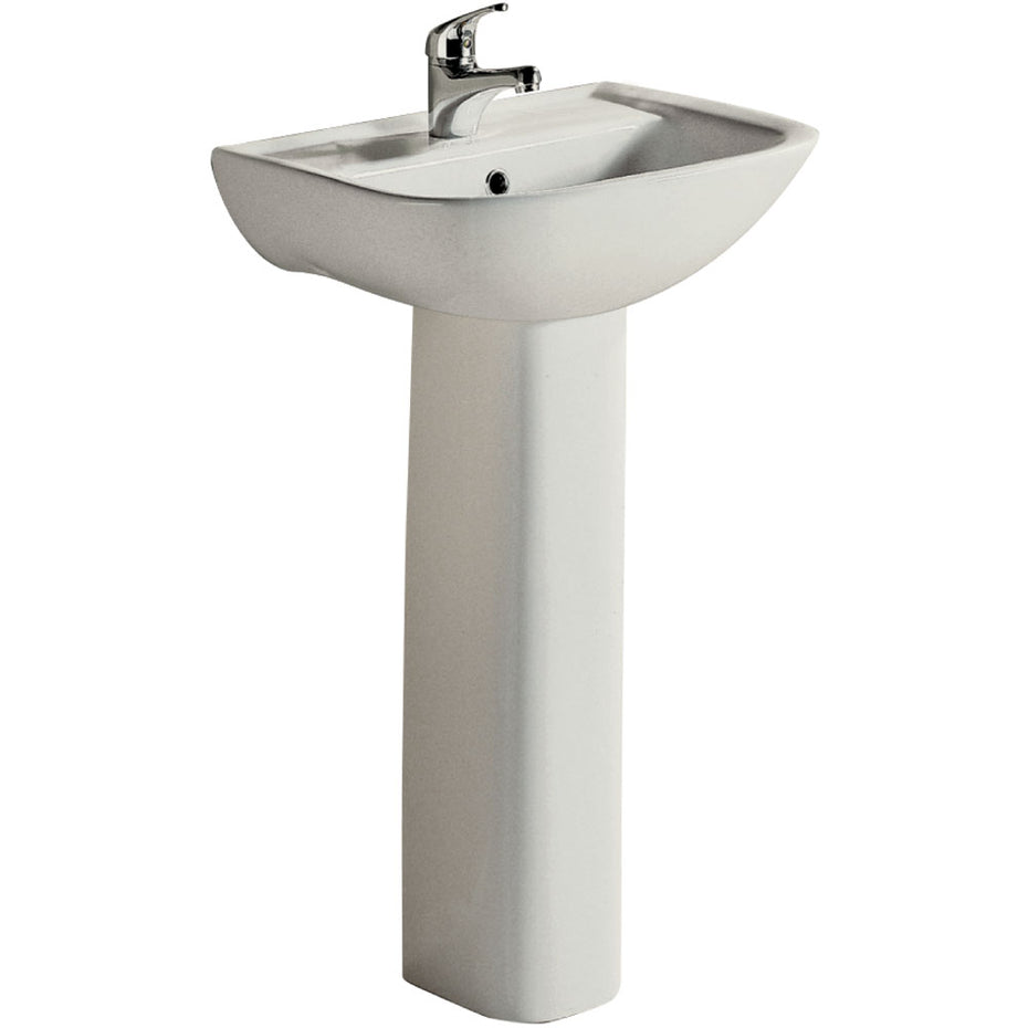 RAK Lara Ivory Pedestal Basin, 1 Tap Hole