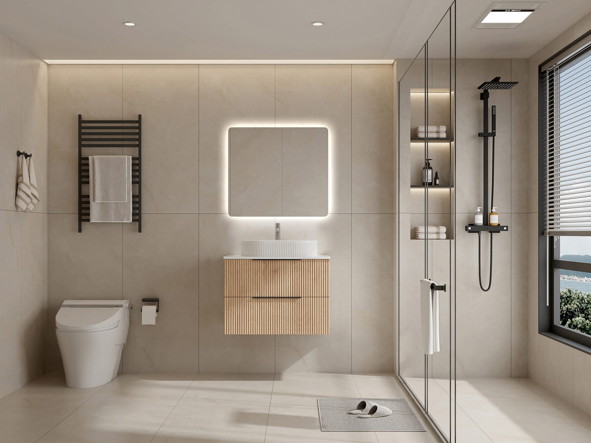 Ashwood 750 Wall Hung Timber Bathroom Vanity