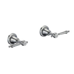 MAGGIE Classic Style Hot and Cold Shower Taps Polished Chrome