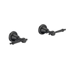 MAGGIE Classic Style Hot and Cold Shower Taps Matte Black