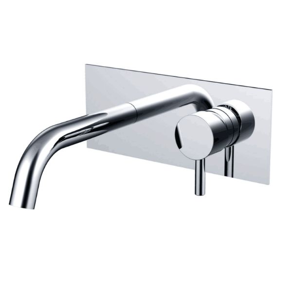 Agro Bath/Basin Set On Plate - Chrome