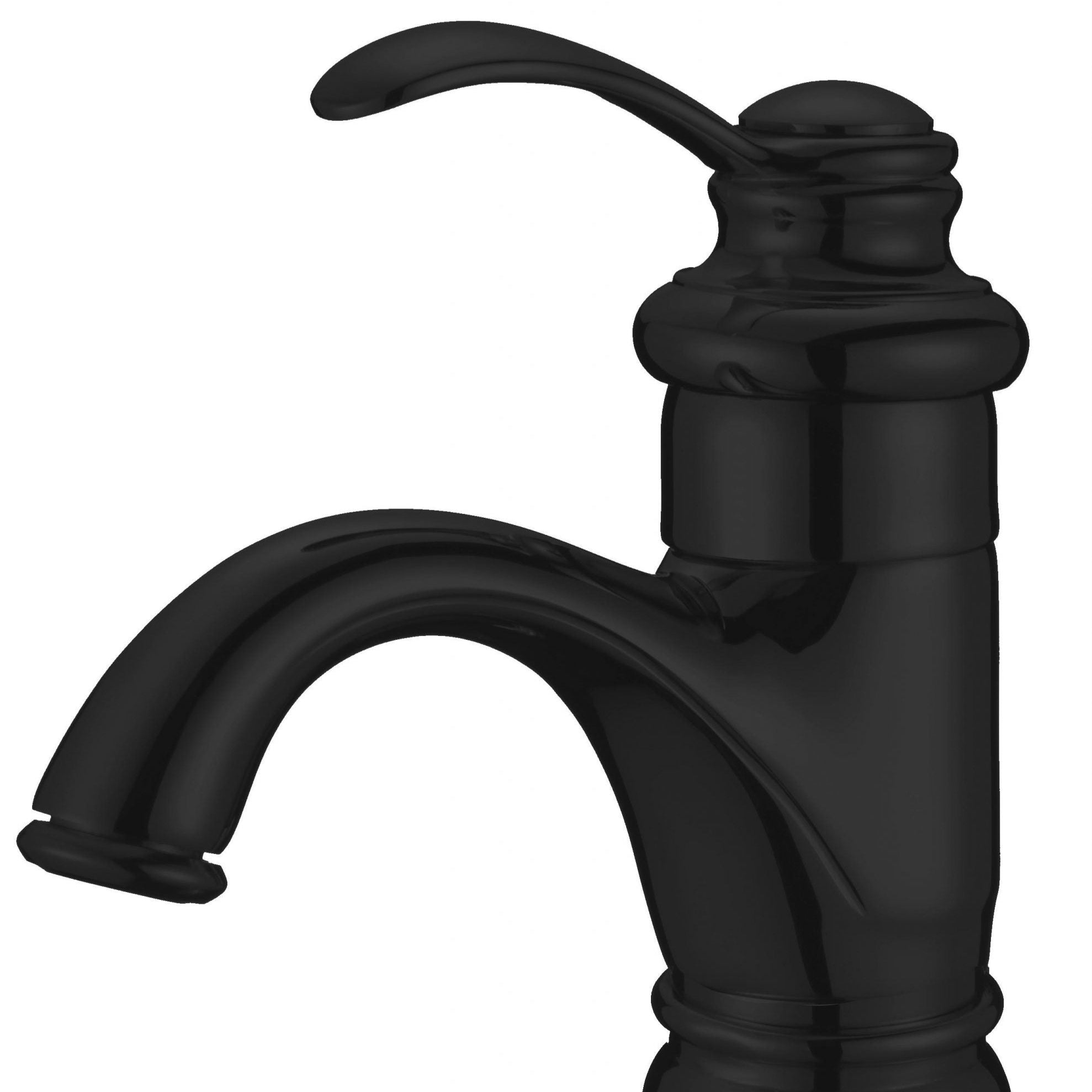 CLASSIC Hamptons Style Basin Mixer-  MATTE BLACK - ABBEY SHORT Mixer   SALE