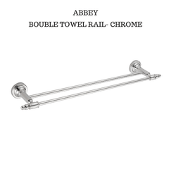 Abbey Double towel rail chrome 750mm