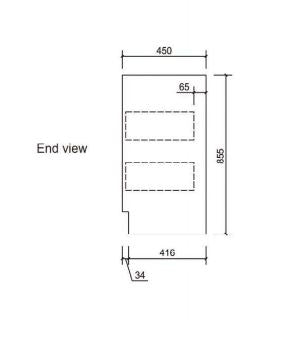 Alice 750mm Finger Pull Freestanding Bathroom Vanity Cabinet