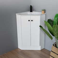 ARYA 460MM FREESTANDING CERAMIC BASIN CORNER BATHROOM VANITY