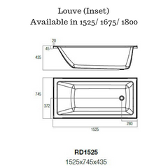 Inset Bath tub - Louve