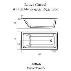 Inset Bath tub - Louve