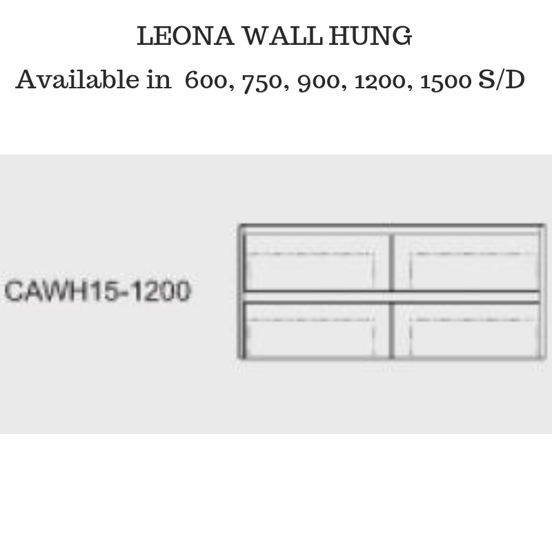 Leona 1200mm Wall Hung Bathroom Vanity