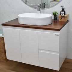 WILLO 900mm Wall Hung Bathroom Vanity Cabinet