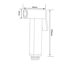 Bidet Chrome Square - CH0009E.SH