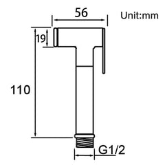 Bidet Chrome round -  CH0011E.SH