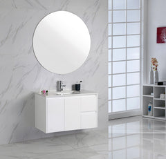 Alice 600mm Finger Pull Freestanding Bathroom Vanity