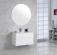 Alice 1200mm Finger Pull Wall Hung Bathroom Vanity only