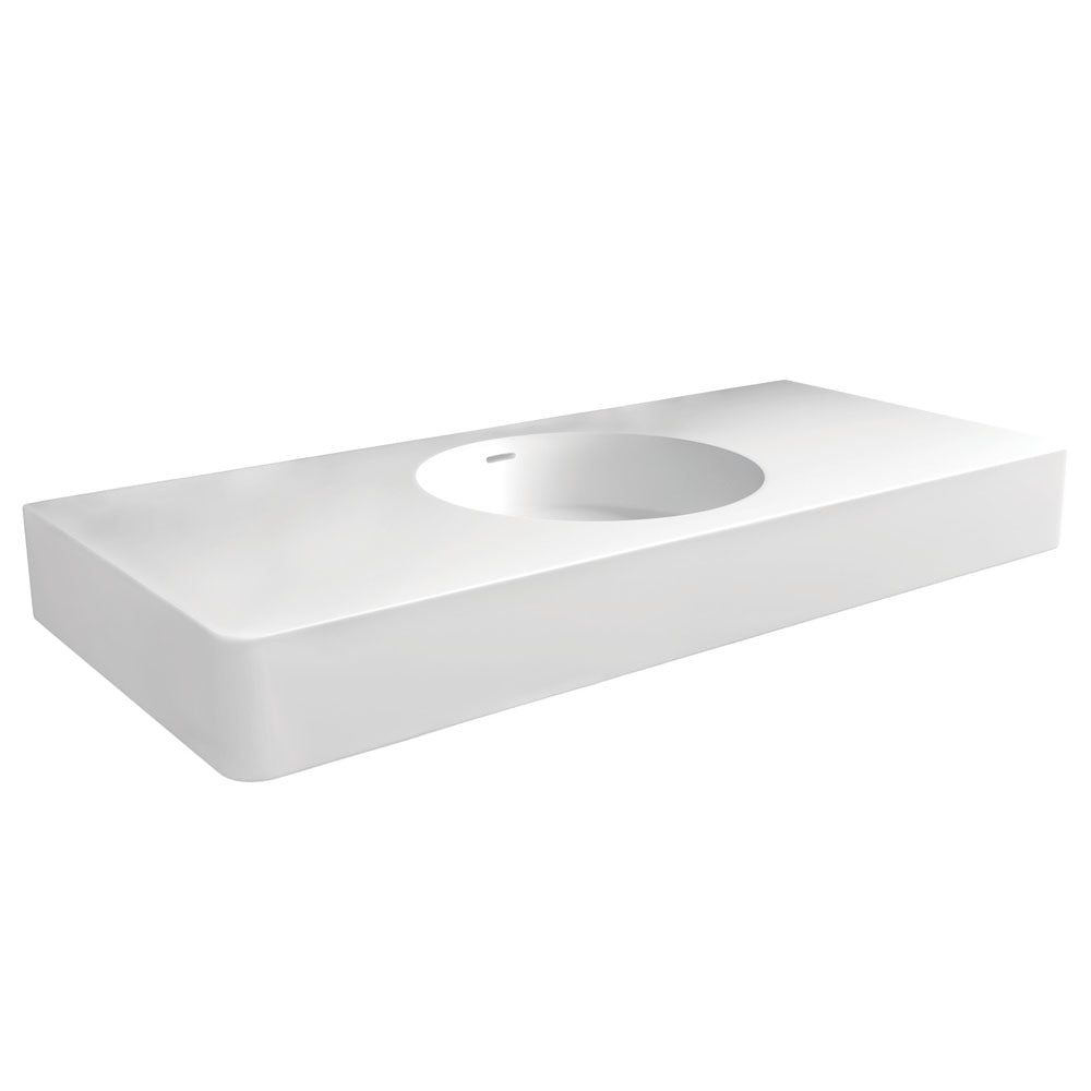 Encanto 1000 Cast Stone Wall Basin, No Tap Hole