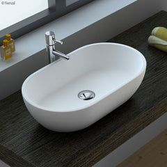 Nero Cast Stone Above Counter Basin