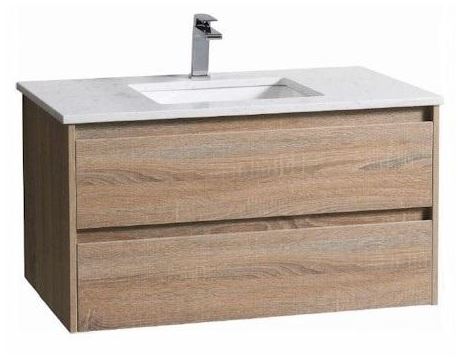 Leo 900 Wall Hung Timber-look-bathroom-vanity