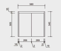 Alice 600mm Finger Pull Freestanding Bathroom Vanity