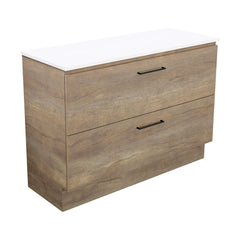 Carmen All Drawer 1200 Double Bowl Floor Standing Vanity