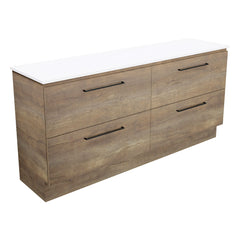 Carmen All Drawer 1800 Double Bowl Floor Standing Vanity