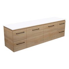 Carmen Door & Drawer 1800 Double Bowl Wall-Hung Vanity