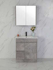 LOLA 900mm Concrete Colour Freestanding Bathroom Vanity