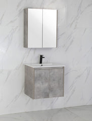 LOLA 600mm Concrete Colour Wall Hung Bathroom Vanity