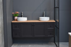 George Wall Hung Bathroom Vanity in ANY COLOUR - ALL SIZES