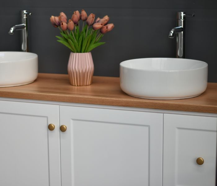 George 1800mm Hampton Shaker Style Freestanding Bathroom Vanity (Single or Double Basin) - Made to order