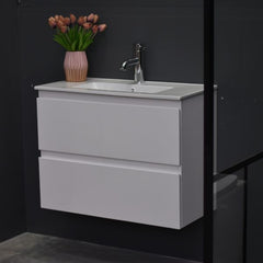 Slim X 750mm Narrow Bathroom Vanity Wall Hung