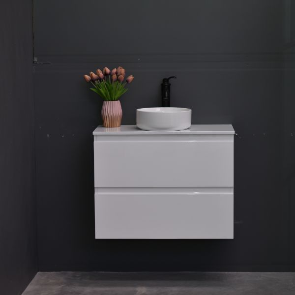 Slim X 750mm Narrow Bathroom Vanity Wall Hung