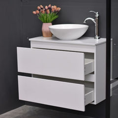 Slim X 750mm Narrow Bathroom Vanity Wall Hung